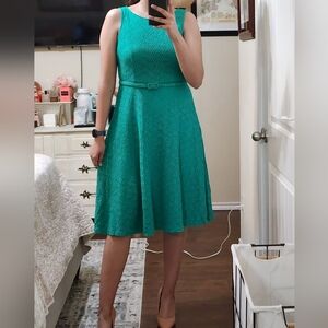 Jessica Howard Vibrant Green Lace Dress